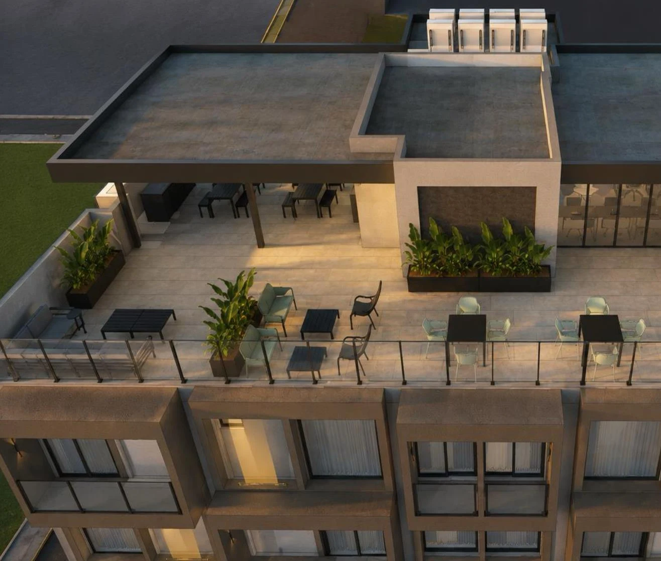 Azotea de Nook Alameda, render